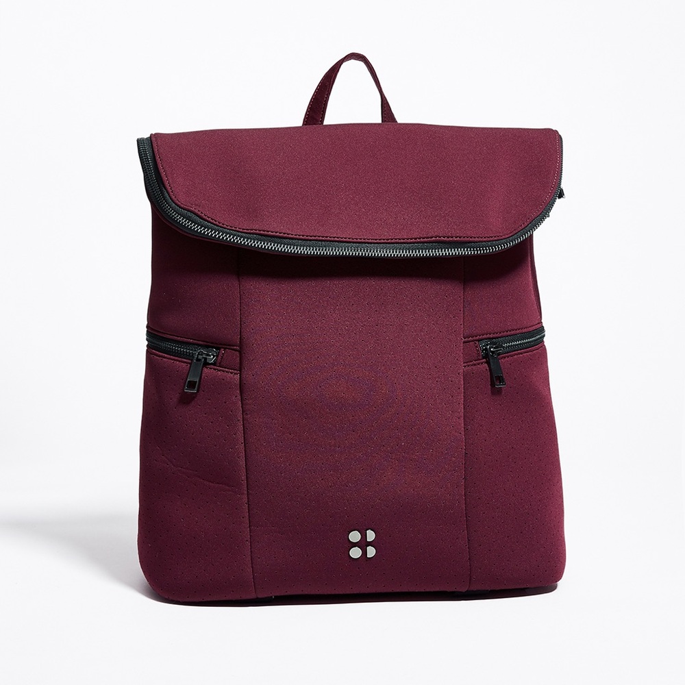 Sweaty Betty All Sport Backpack in Maroon Oxblood Scuba